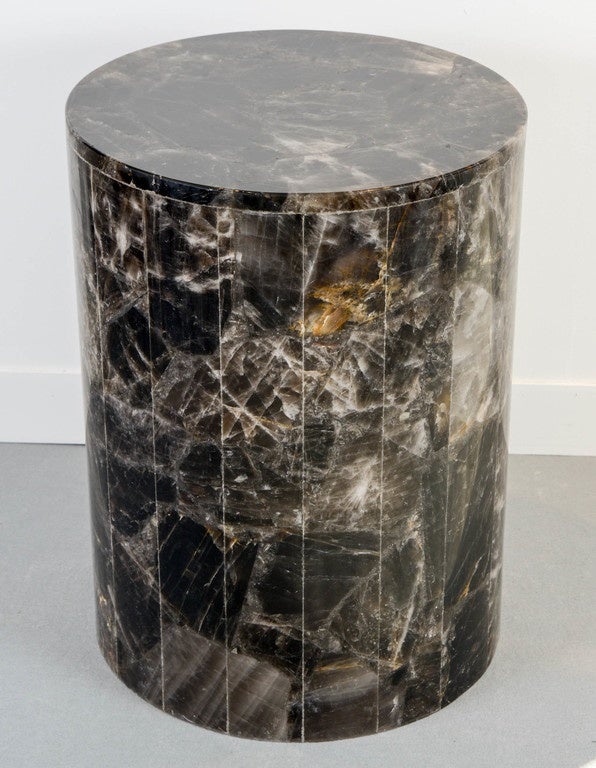 Modern Pair of Rock Crystal Pedestals.   ( 1 available )