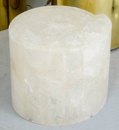 Comma Shape Pedestal in Rock Crystal