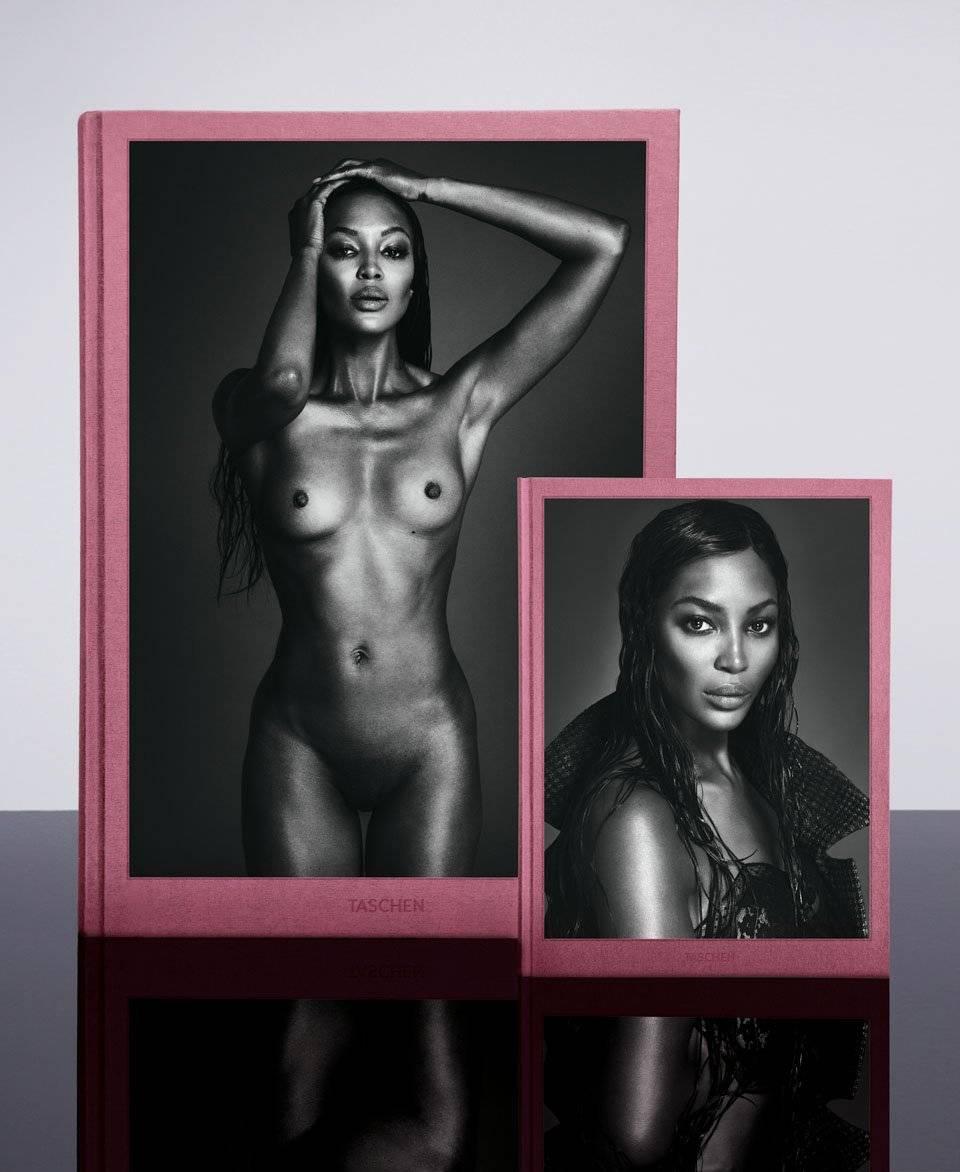 Edition of 1,000 + 200 APs.

Hardcover with four fold-outs, signed by Naomi Campbell, 496 pages, 33 x 46.2 cm (13 x 18.2 in.), plus companion volume, 368 pages, within a multiple artwork by Allen Jones.

Supermodel, entrepreneur, activist,