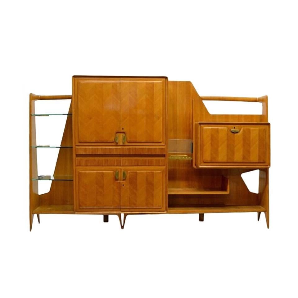 Beautiful Bookcase Bar, Italian, Design 1950 at 1stDibs