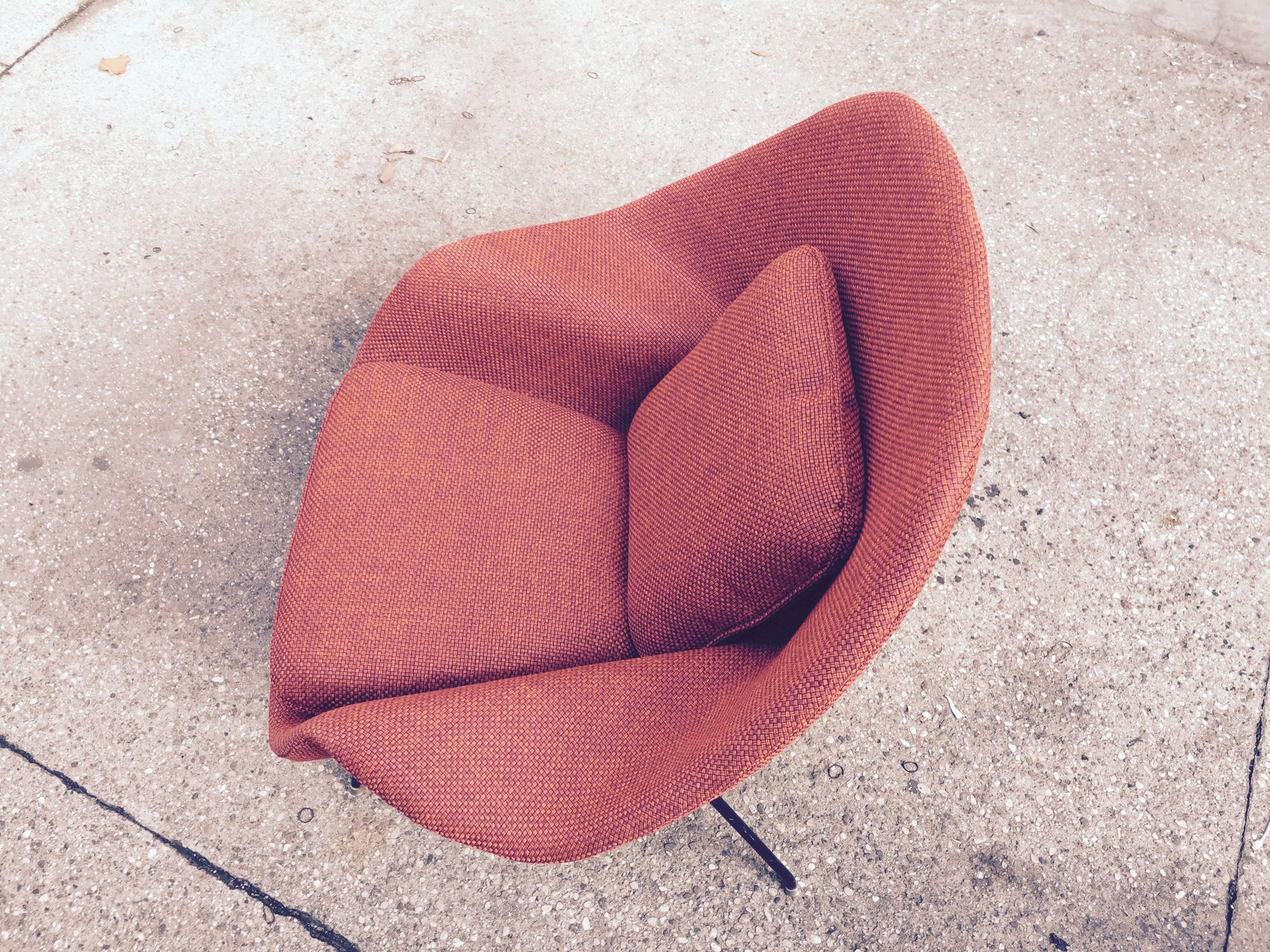 American Chair with Ottoman Designed by Eero Saarinen in 1950