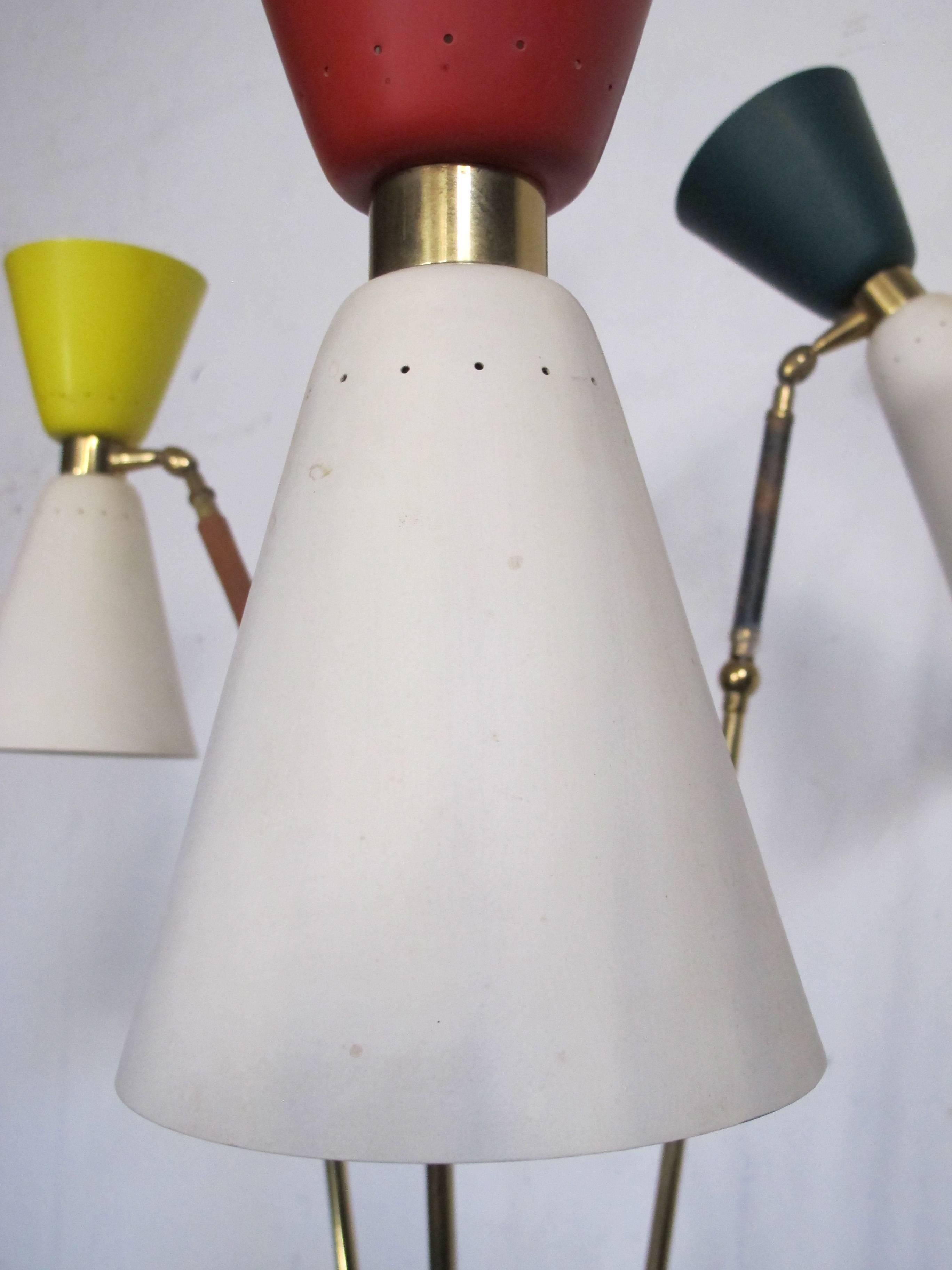 Rare Floor Lamp, Design Stilnovo, 1950 3
