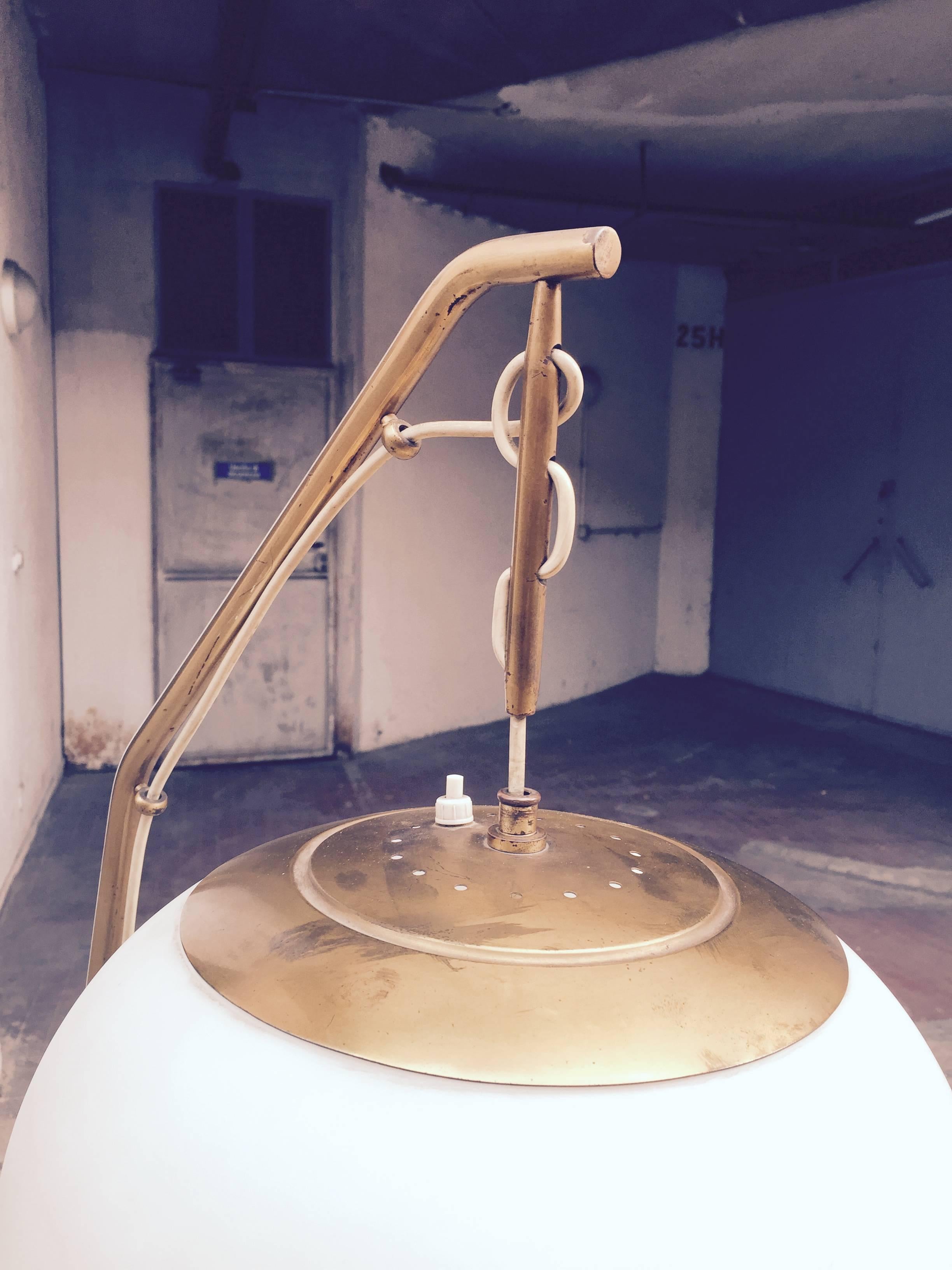 Italian Rare Floor Lamp Attributed to Gino Sarfatti