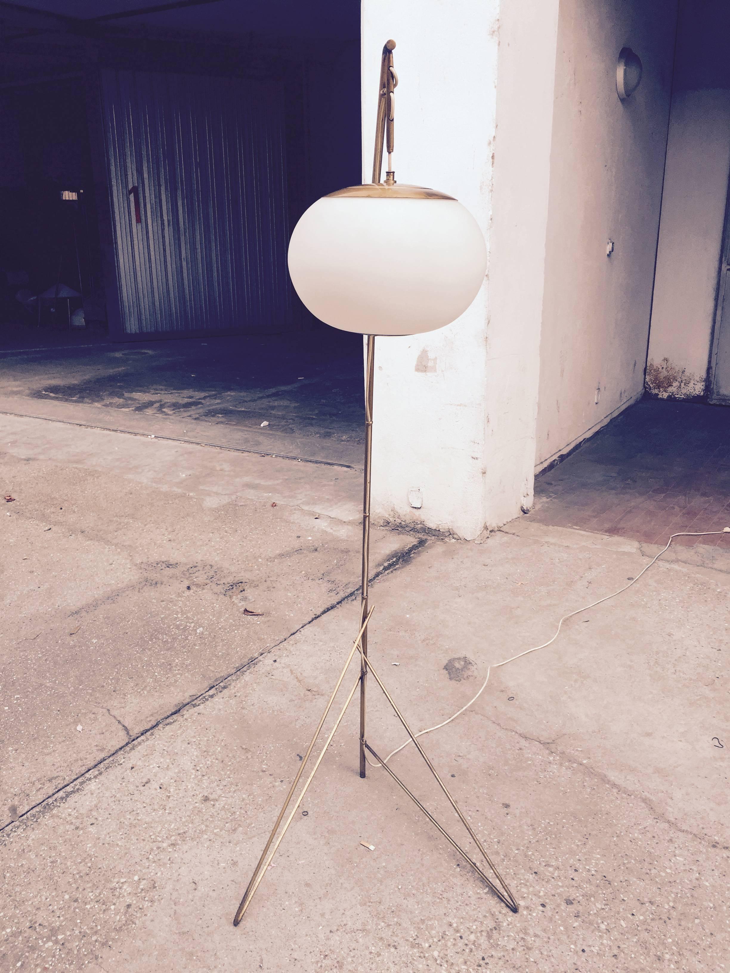 Rare Floor Lamp Attributed to Gino Sarfatti 2