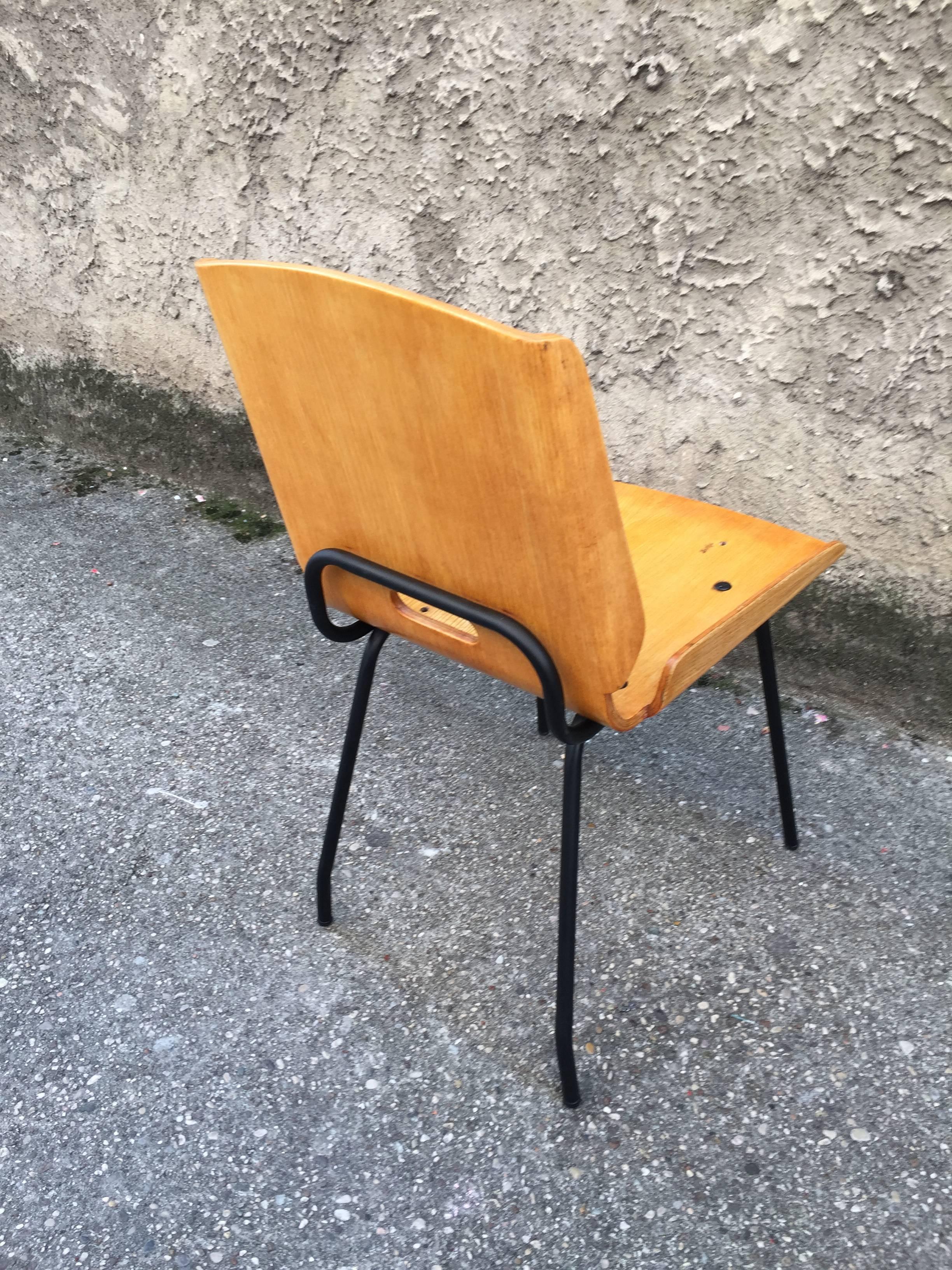 Ten rare chairs, design G.De Carlo Arflex, 1950
Chair 