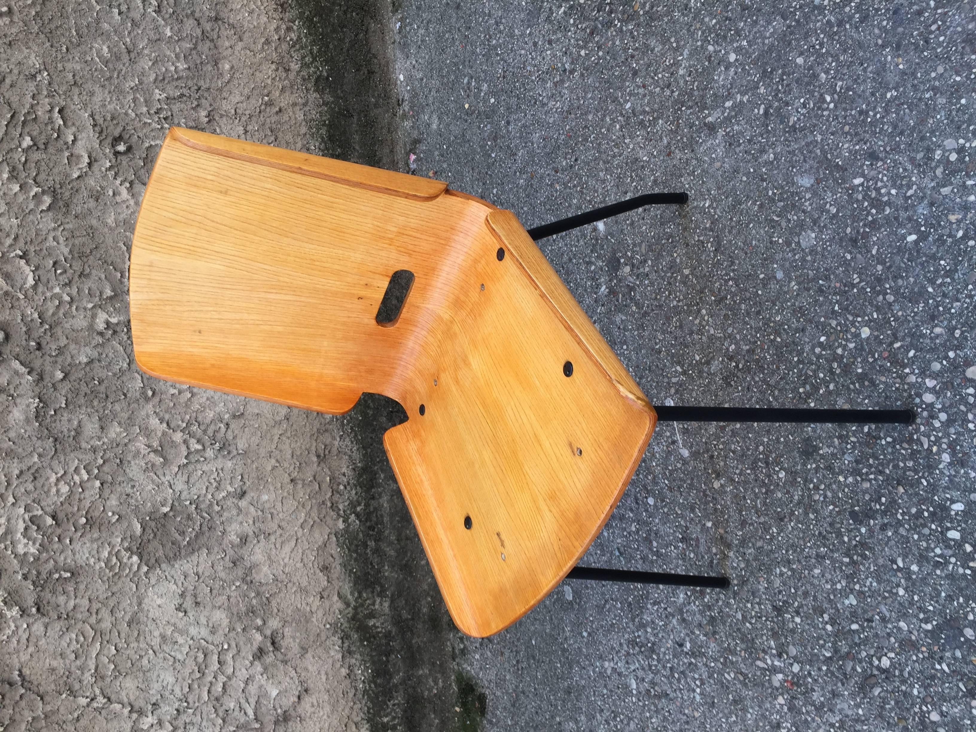 Italian Ten Rare Chairs, Design G.De Carlo Arflex, 1950 For Sale