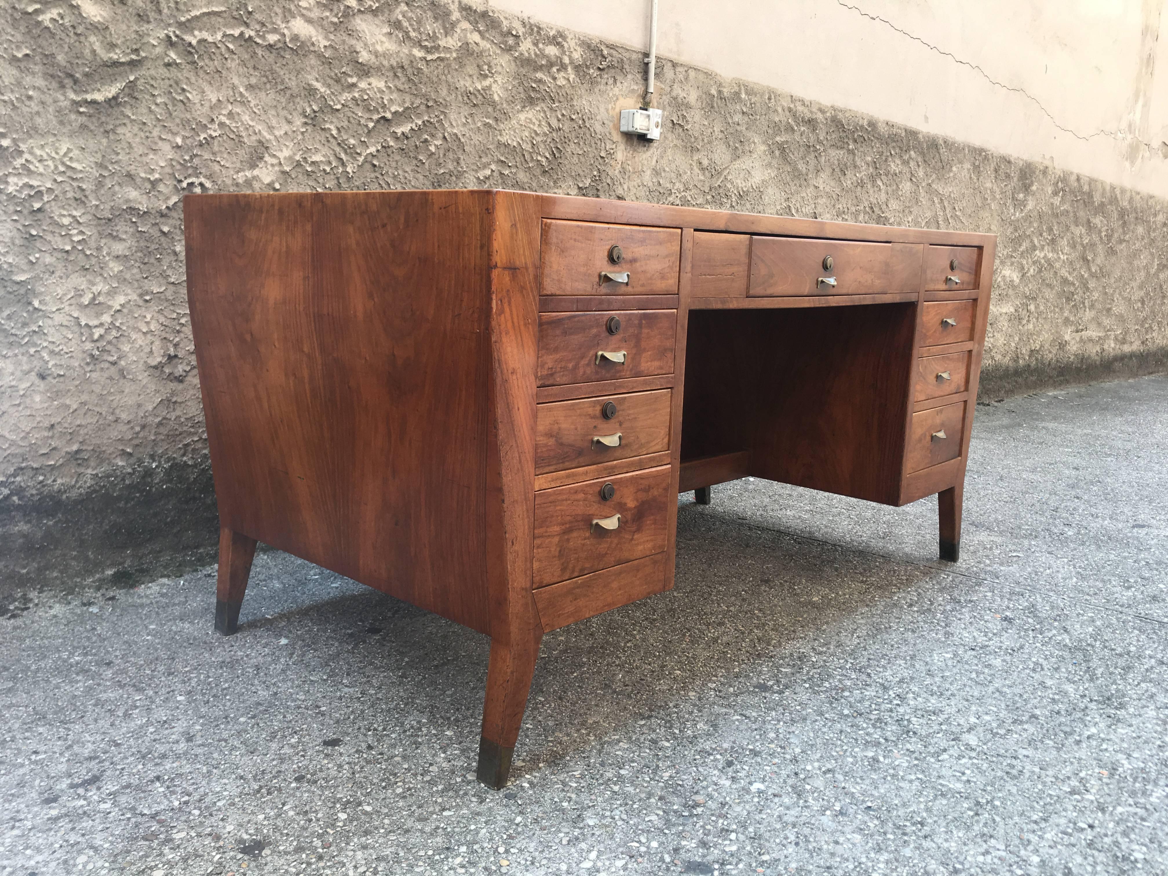 Beautiful Desk, Design Gio Ponti, 1940 In Excellent Condition In Saint-Ouen, FR