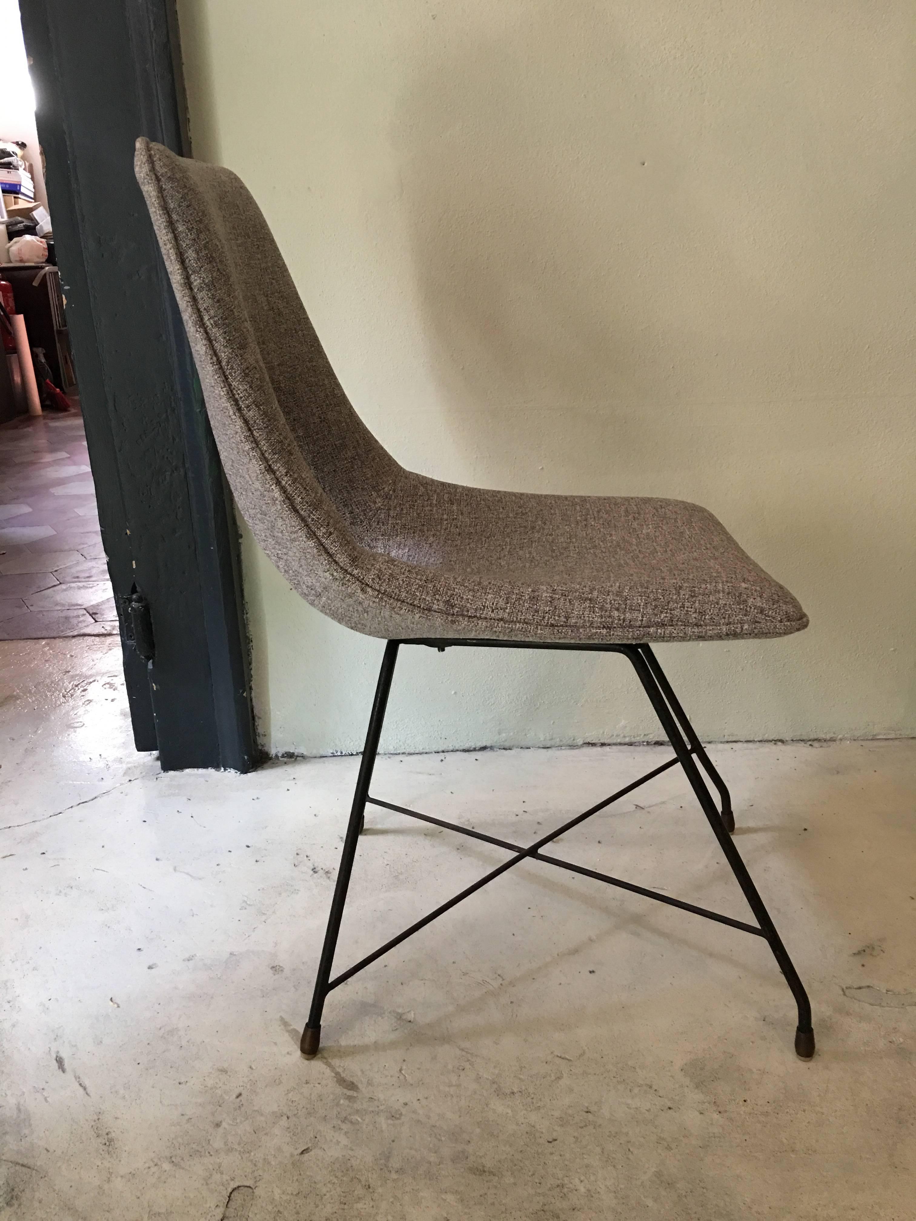 Couple of Chairs, Design Augusto Bozzi Saporiti, 1950 In Excellent Condition In Saint-Ouen, FR