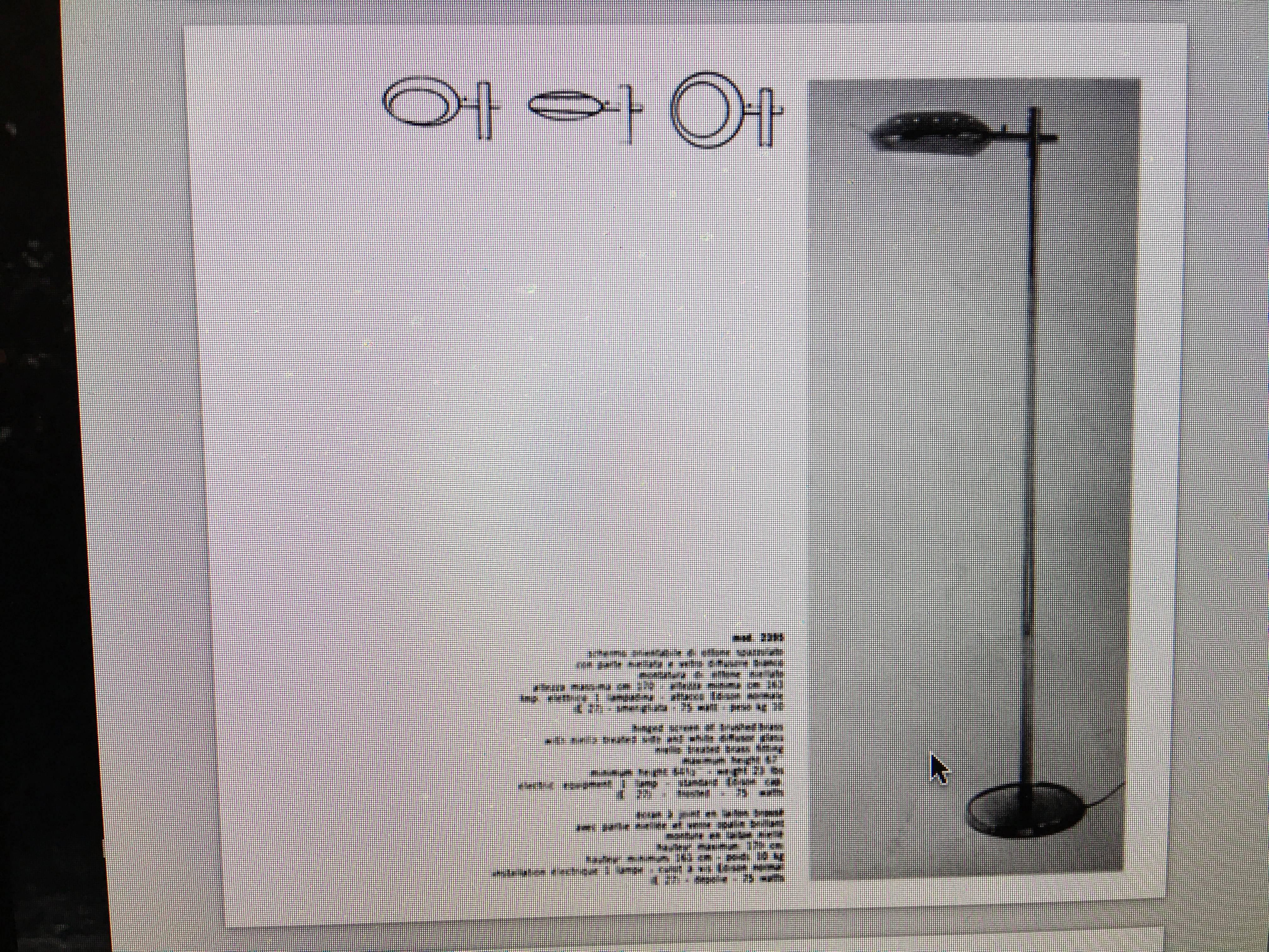 Rare Floor Lamp, Design Fontana Arte, 1950 3