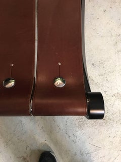 Huit Chaises en Cuir, Design Giotto Stoppino, 1968