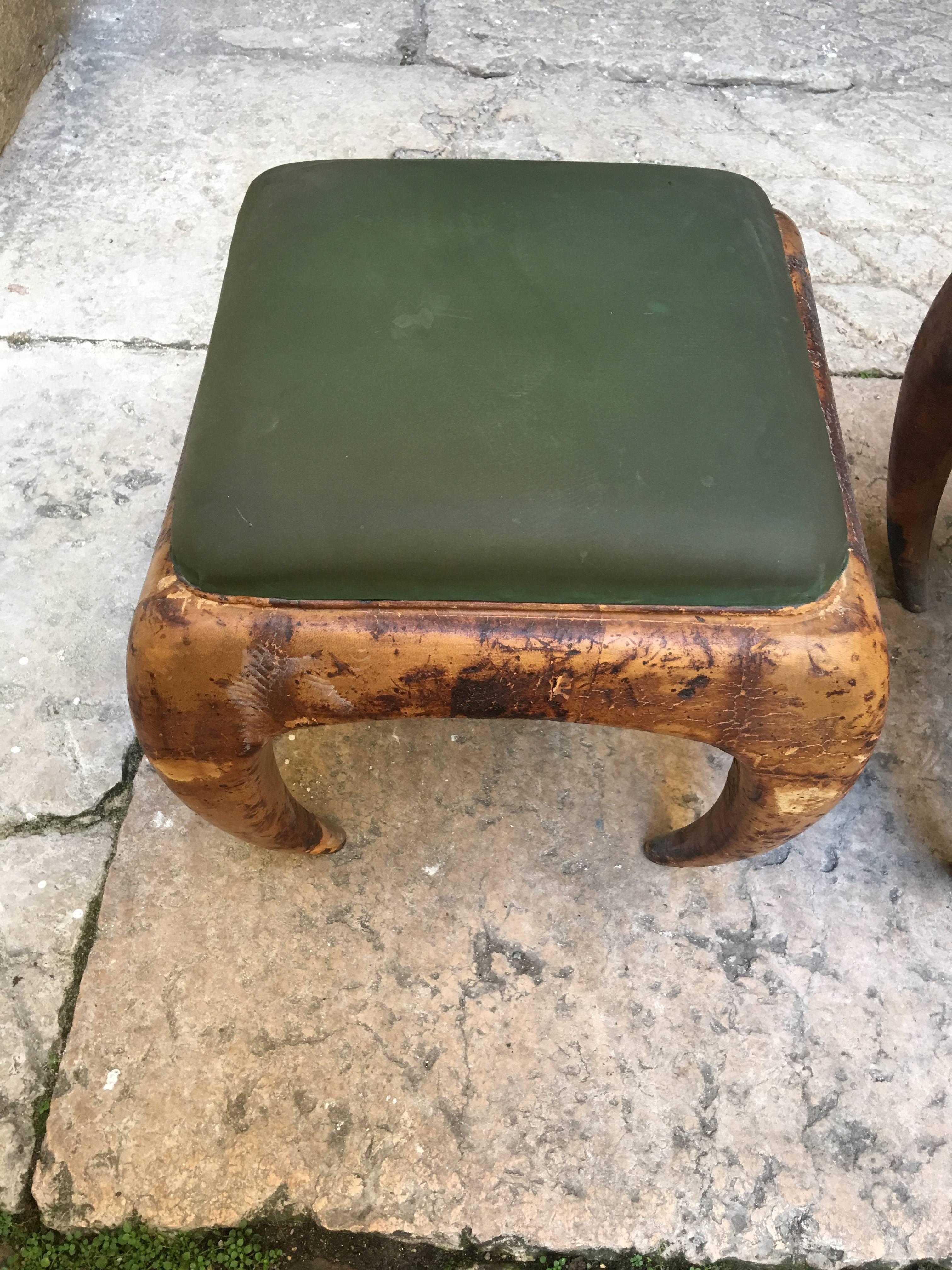 Three Beautiful Stools, Design Guglielmo Ulrich, 1940 In Good Condition In Saint-Ouen, FR