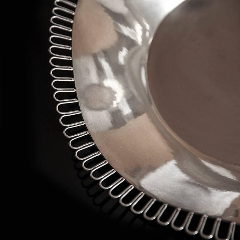 Italian Silver Centerpiece Dish by Arrigo Finzi