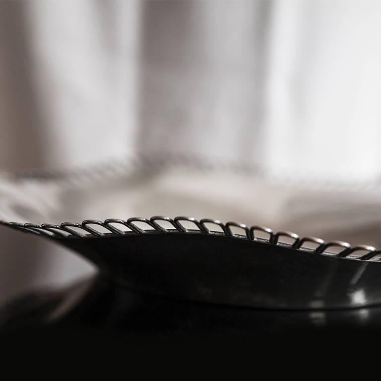 Modern Silver Centerpiece Dish by Arrigo Finzi