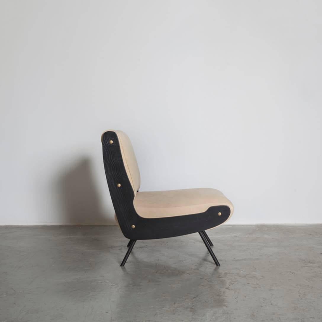 Model no. 836 lounge chair by Gianfranco Frattini, Italy, circa 1954, manufactured by Cassina.