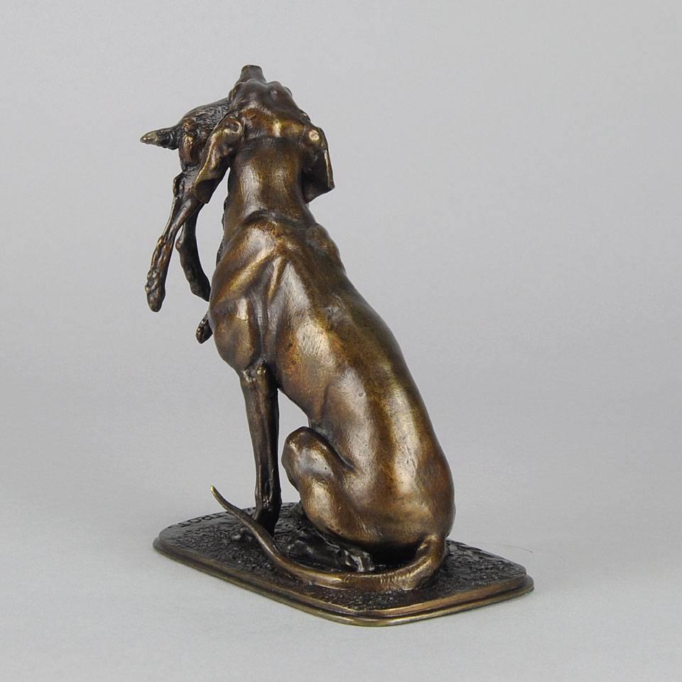 19th Century Pointer with Hare For Sale
