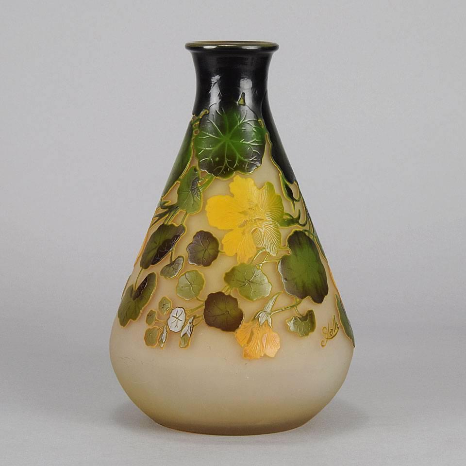 French Yellow Flower Vase For Sale