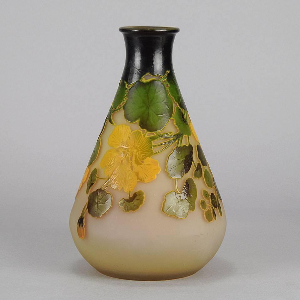 Early 20th Century Yellow Flower Vase For Sale