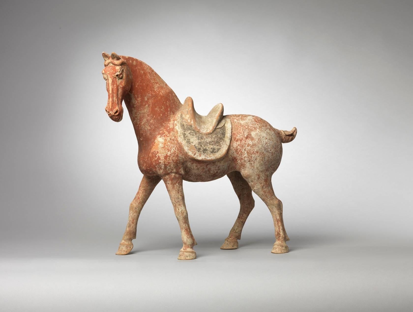 Tang Dynasty Chinese Terracotta Model of a Horse 1