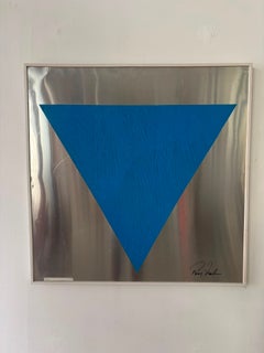 Geometric Composition on Steel – 1960s, Italy