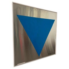 Geometric Composition on Steel – 1960s, Italy