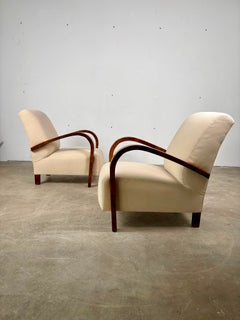 Pair of original Art Deco armchairs, 1930s