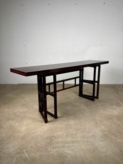 "Bamboo" console table by Lyda Levi for McGuire Production, 1970s, USA