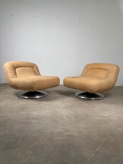 Pair of Italian Mid-Century Modern Lounge Armchairs, 1960s