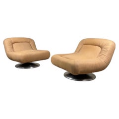 Pair of Italian Mid-Century Modern Lounge Armchairs, 1960s