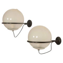 Pair of wall sconces, model 238/1, by Gino Sarfatti, produced by Arteluce