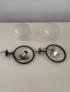 Pair of wall sconces, model 238/1, by Gino Sarfatti, produced by Arteluce