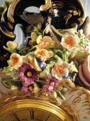 Victorian Antique Porcelain Clock by Adam Thomson of Bond Street London