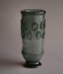 Large and Rare Daum Nancy Art Deco Acid Etched Vase, circa 1930
