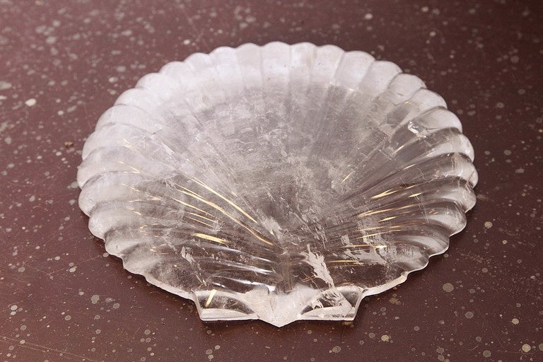 Brazilian Rock Crystal Shell Dish