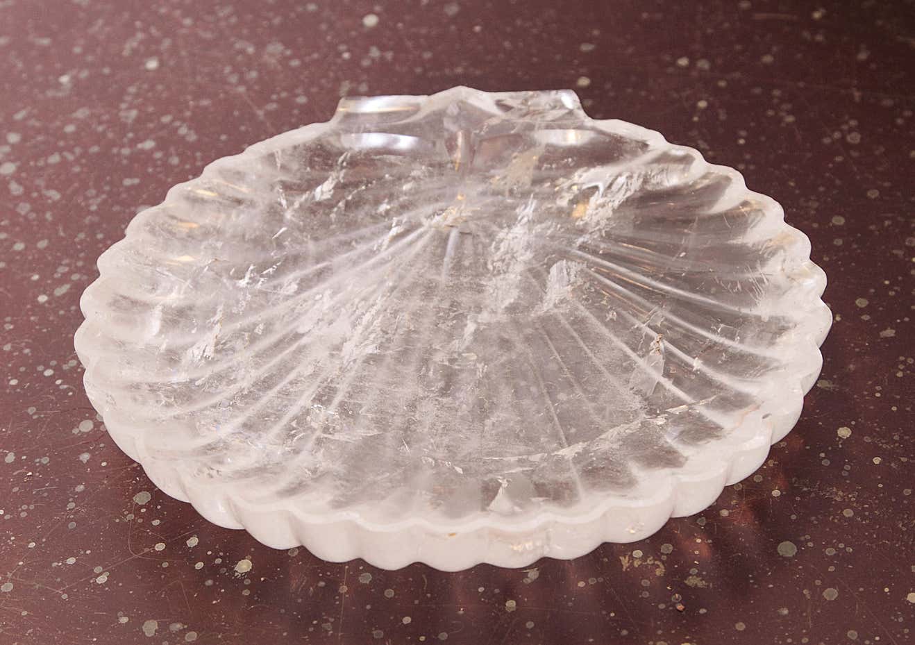 Rock Crystal Shell Dish at 1stDibs