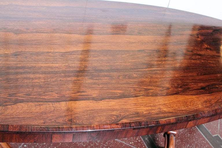 19th Century Portuguese Oval Rosewood Table 6