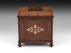 Regency Kingwood Sewing Box / Writing Cabinet, 19th Century