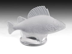 Lalique Poisson Perch Fish Car Mascot, 20th Century