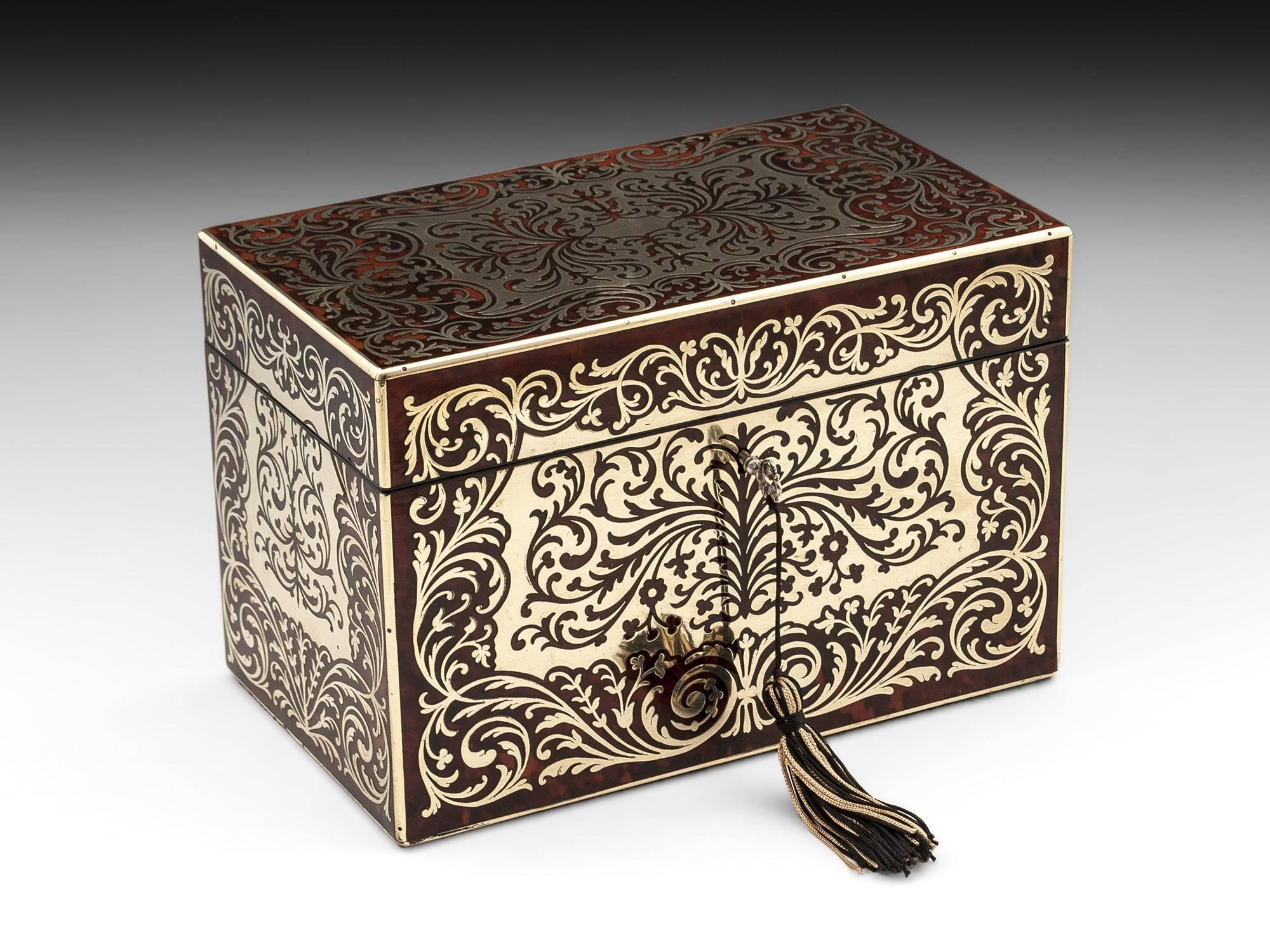 Red Tortoiseshell Boulle Stationery Box & Photo  Frame by Hallstaff & Hannaford 3