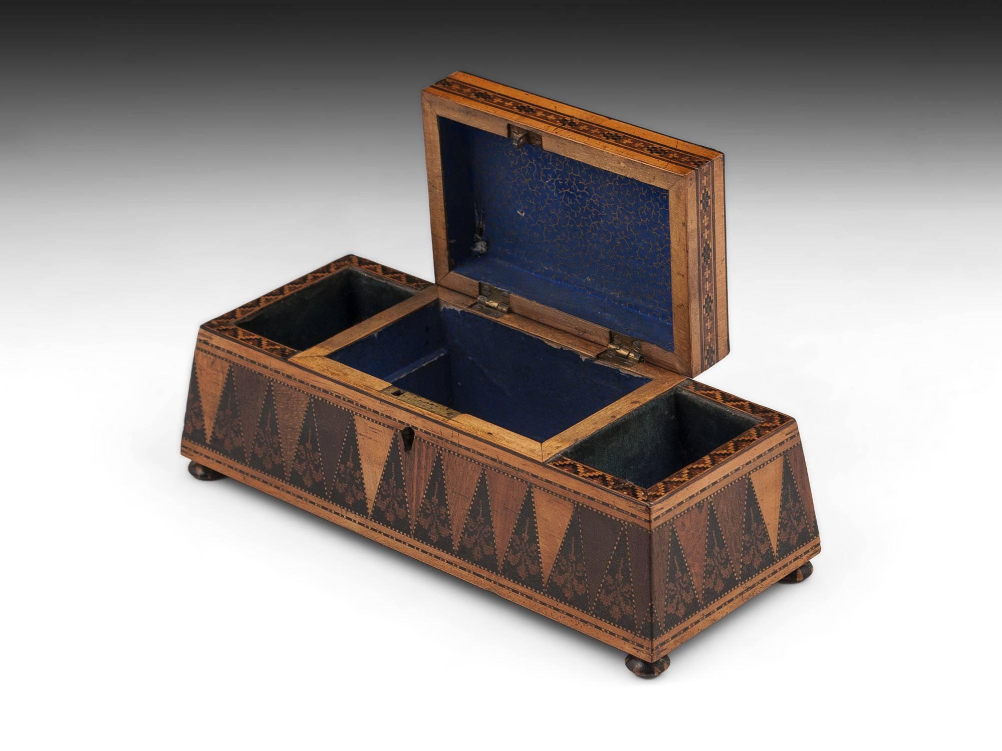 19th Century Antique Tunbridge Ware Perfume Box