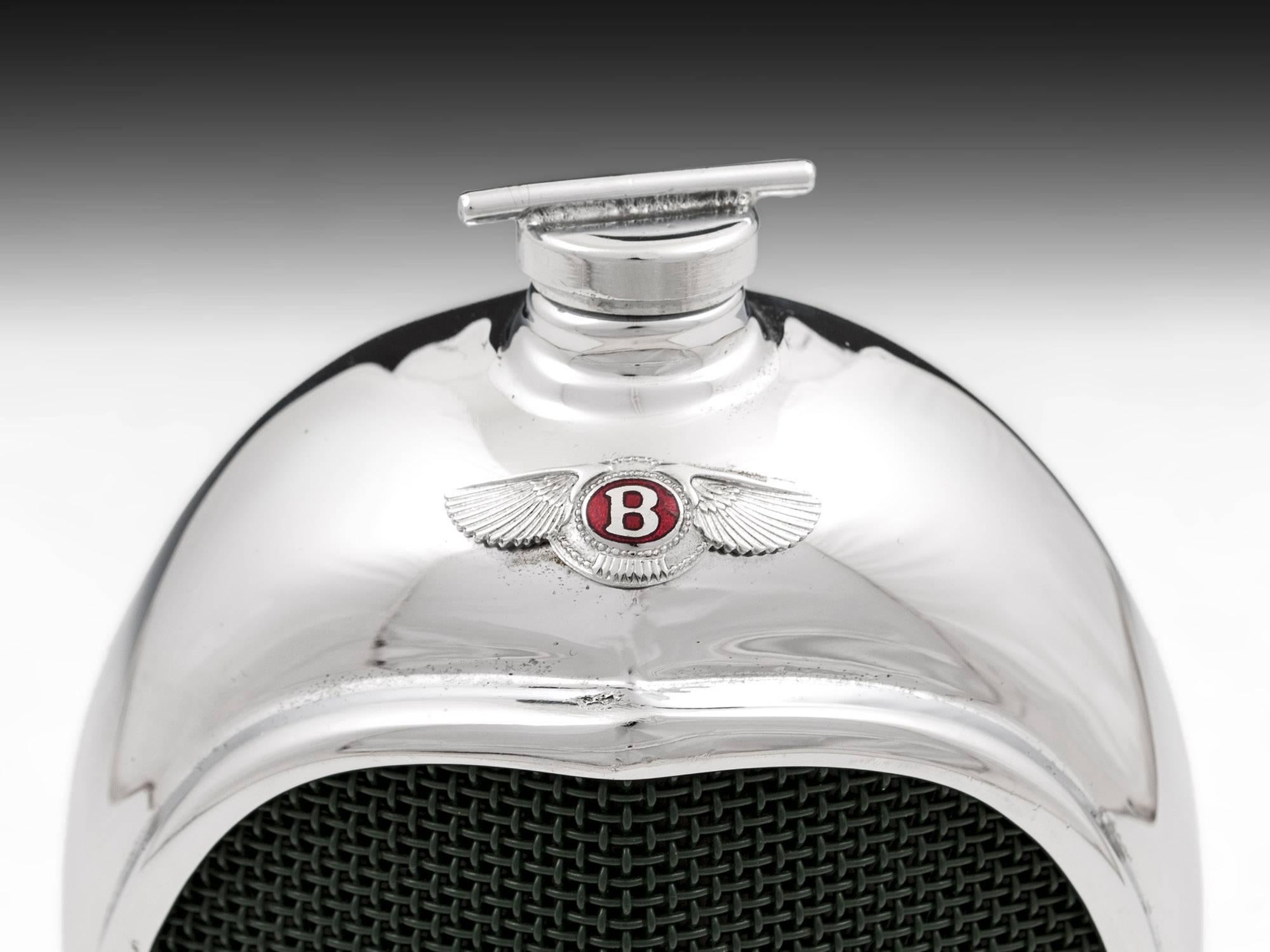 Car Radiator Grill Decanters Bentley Bugatti Mercedes Rolls Royce, 20th Century 1
