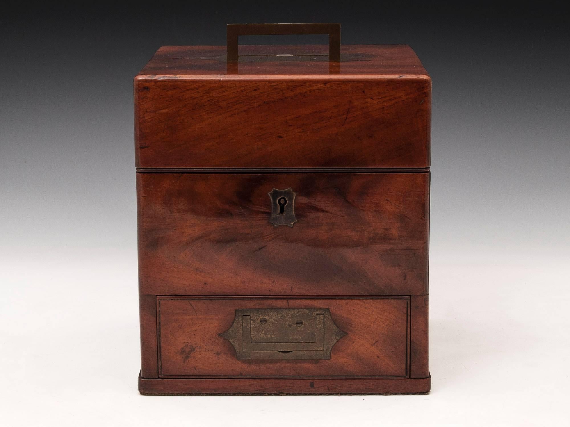 wooden apothecary box