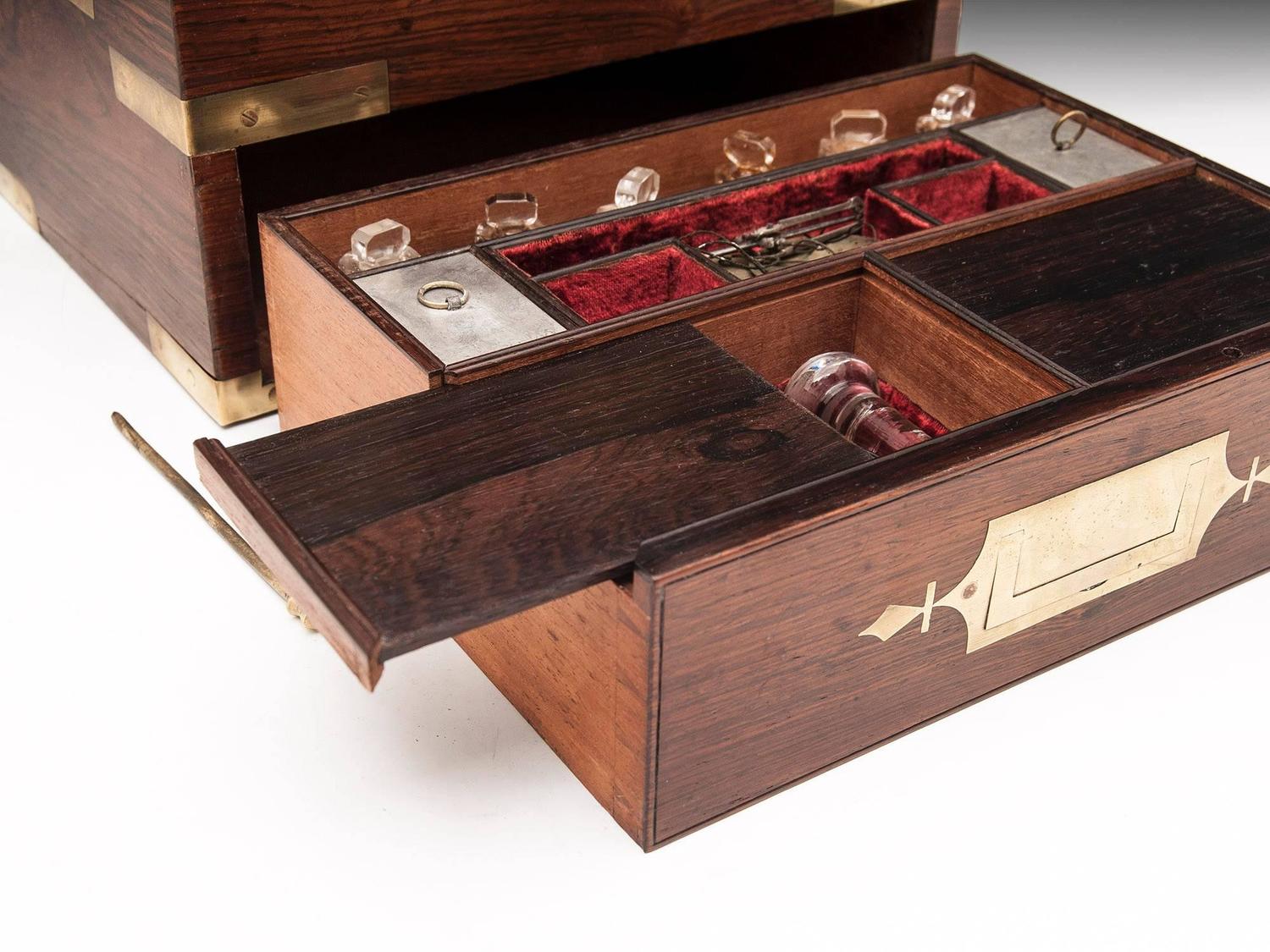 Rosewood Apothecary Box at 1stdibs