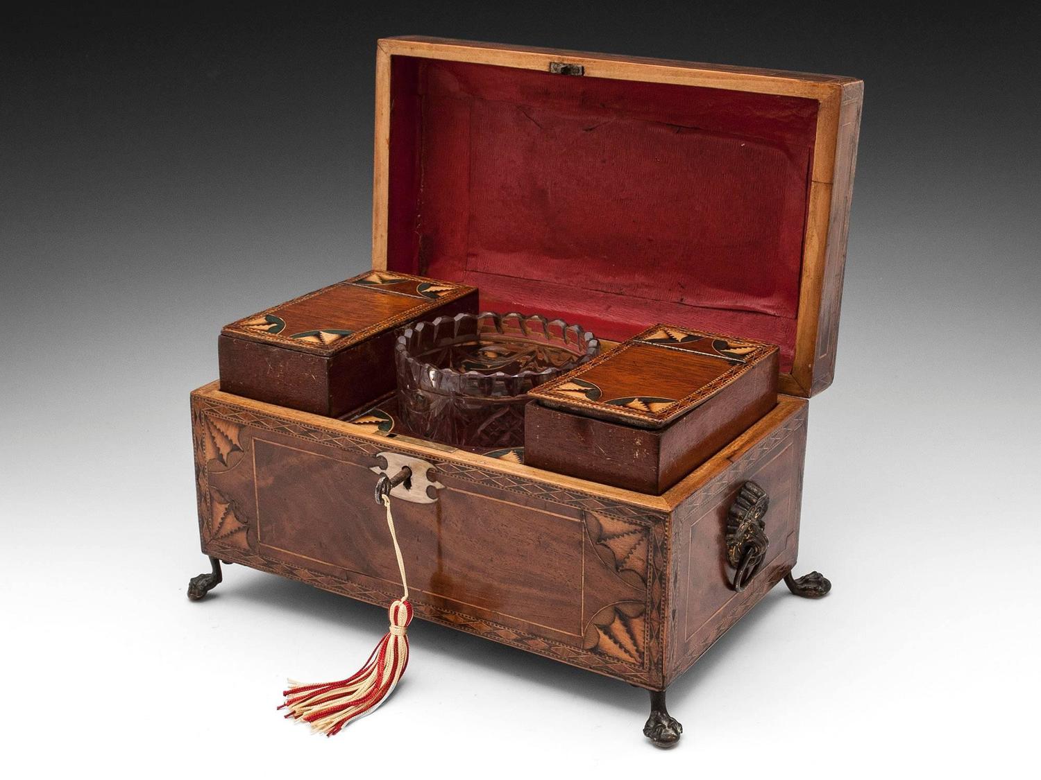 Antique Tea Chest For Sale at 1stdibs