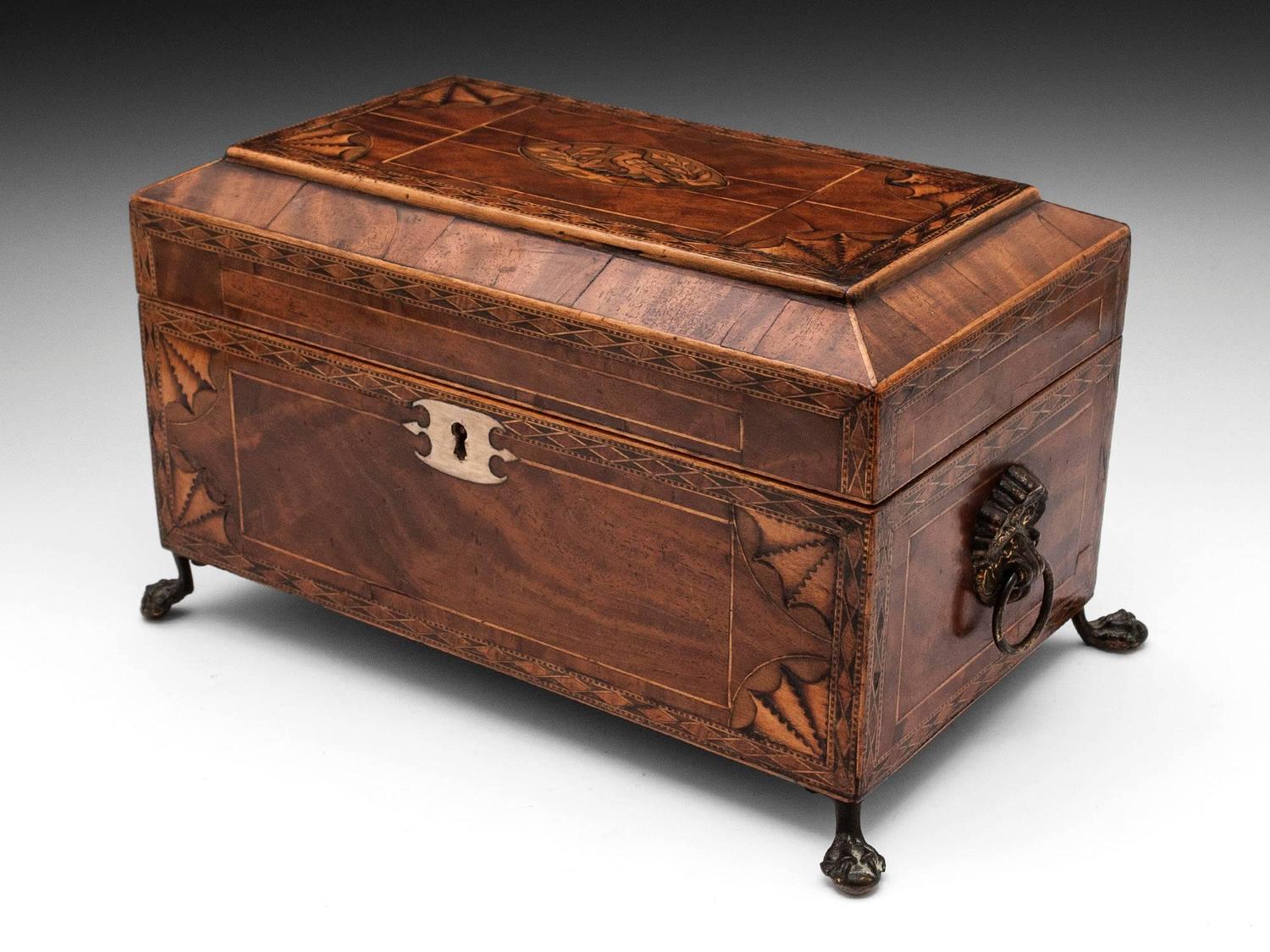 Antique Tea Chest For Sale at 1stdibs