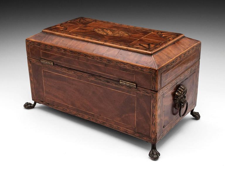 Antique Tea Chest at 1stDibs