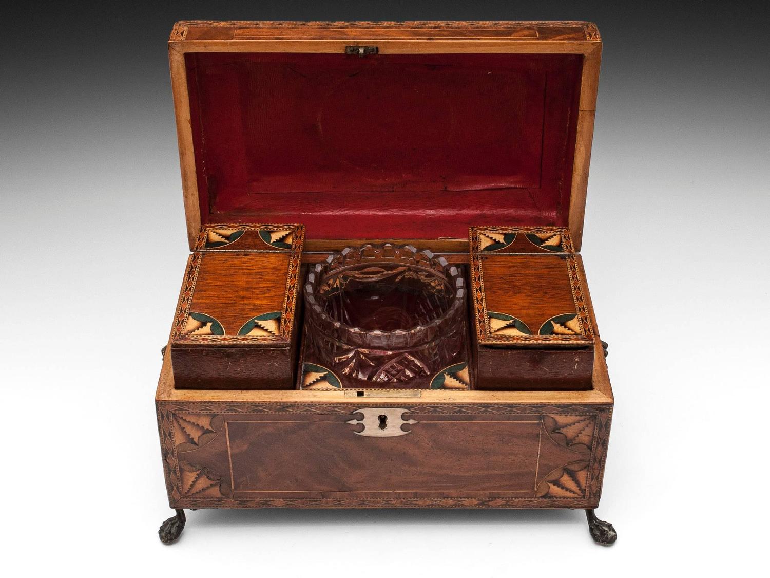 Antique Tea Chest For Sale at 1stdibs