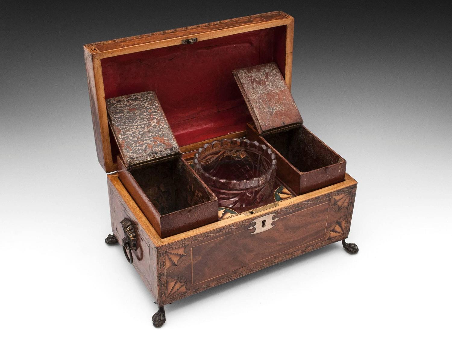 Antique Tea Chest For Sale at 1stdibs