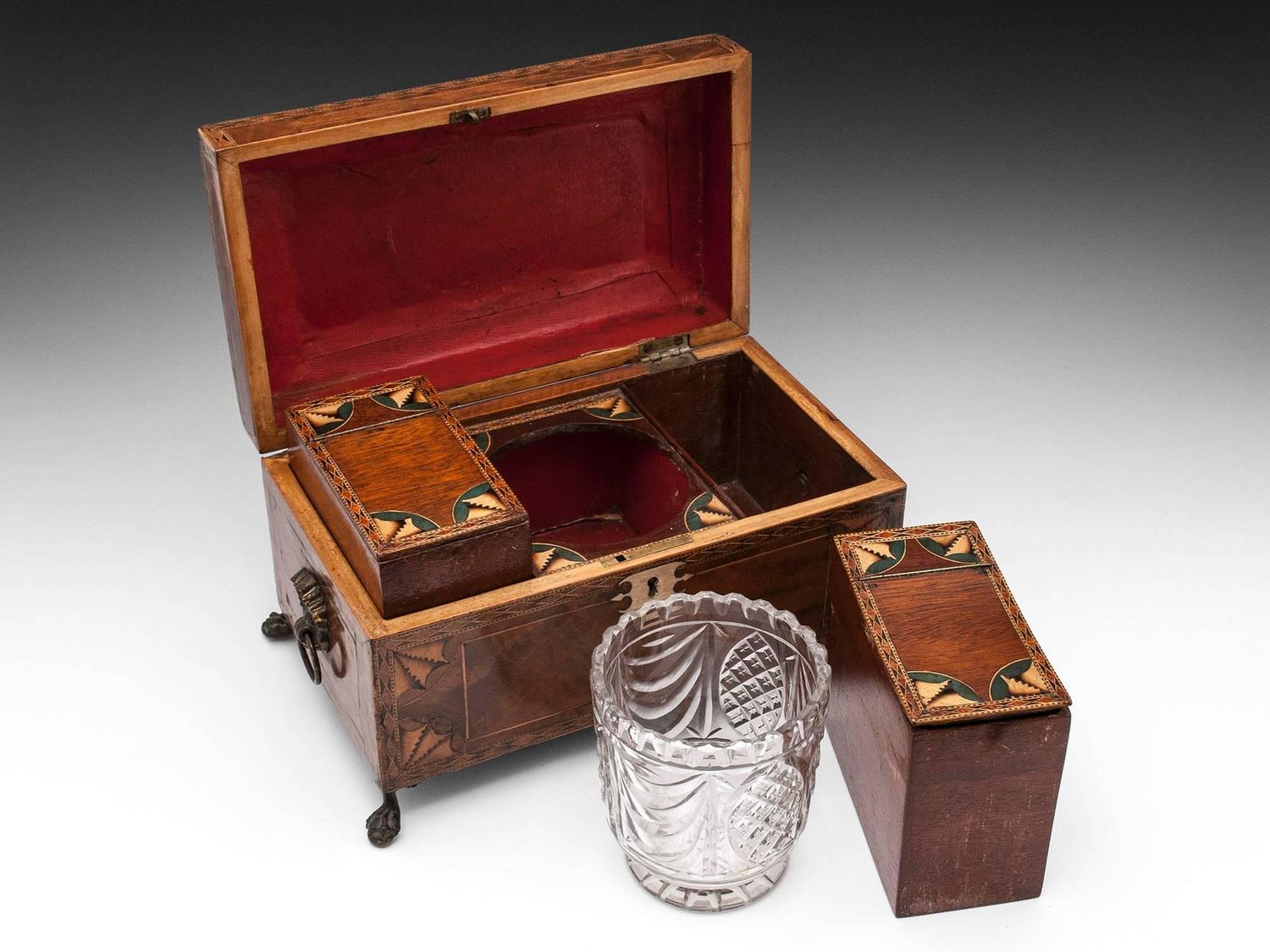 Antique Tea Chest For Sale at 1stdibs