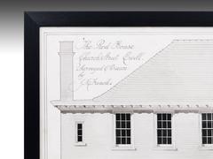 Framed Architectural Survey Drawing