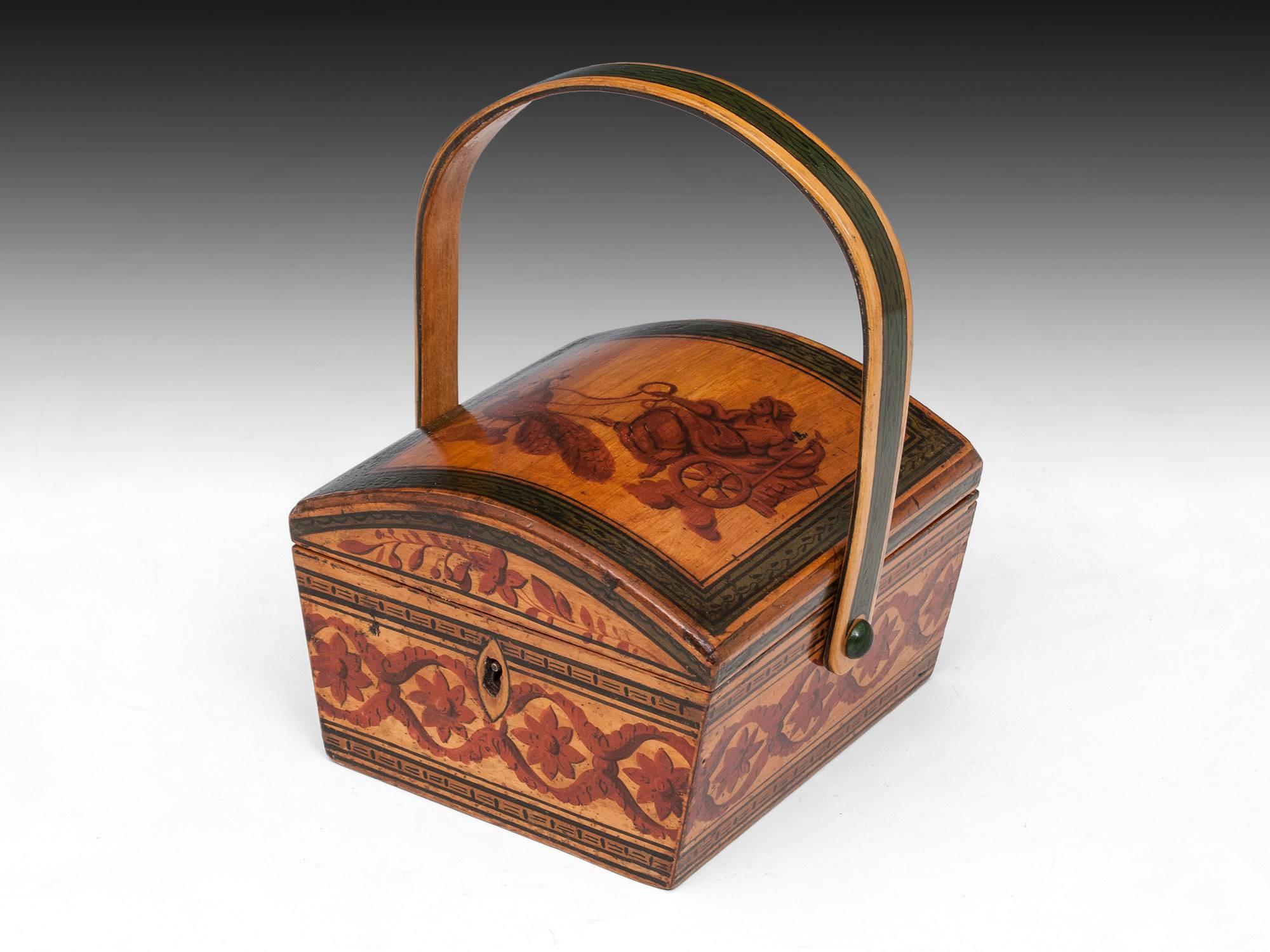 19th Century Tunbridge Ware Sewing Box